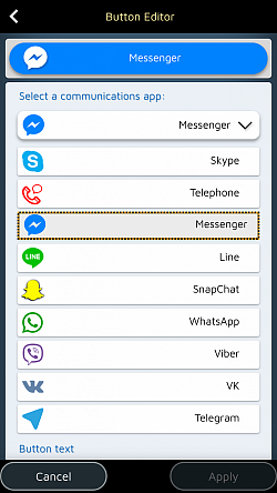 Tích hợp ứng dụng liên lạc yêu thích của bạn (WhatsApp, Messenger, Line)