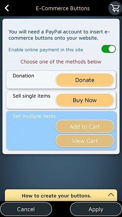Bạn có thể tạo các giải pháp thương mại điện tử đơn giản với các nút Paypal.